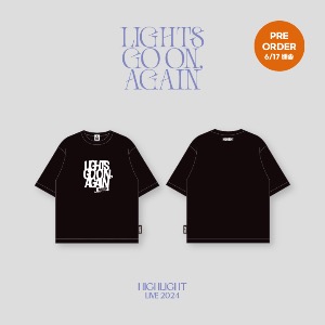 Highlight (Highlight) - LIVE 2024 MD / Short-sleeved T-shirt (T-SHIRT) - BLACK